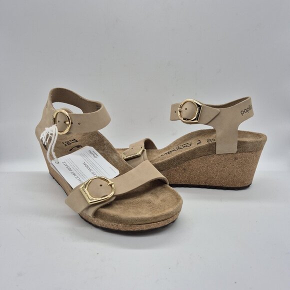 Papillio Birkentsock Women's Size 10 US 41 EU Soley Ring Tan Sandals Wedge (223) - Picture 11 of 12